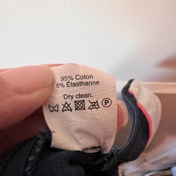 Ladies J Crew Slacks Size 2P Navy Side Zip Skinny‎ Stretch Ankle - Picture 4 of 5